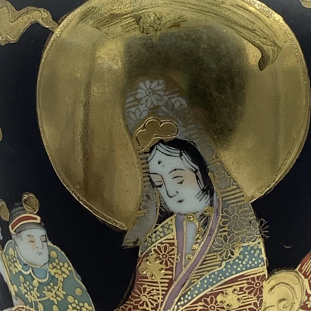 Rising Sun Japanese Hand Painted Vase
